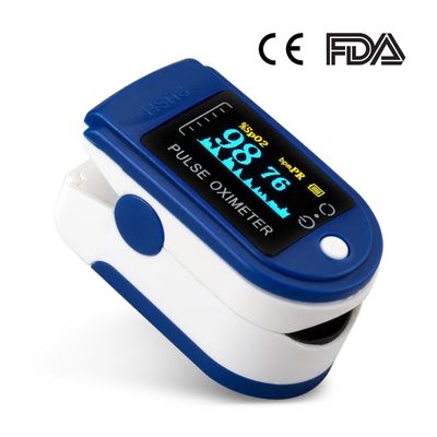 محمول 128 * 64 ABS طرف الإصبع نبض مقياس التأكسج جهاز مراقبة معدل النبض المنزلي شاشة Oled