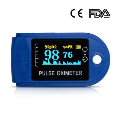 محمول 128 * 64 ABS طرف الإصبع نبض مقياس التأكسج جهاز مراقبة معدل النبض المنزلي شاشة Oled